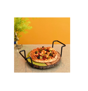 Support de service à pizza en métal de qualité durable forme personnalisée porte-pizza de restaurant d'hôtel qualité admirable - Product Image 2