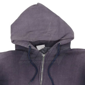 Sudadera con Capucha de Forro Polar para Hombre, de Alta Calidad, a Precio de Mayoreo, Informal, Transpirable, Resistente al Viento, con Cierre, MOQ Bajo - Product Image 3