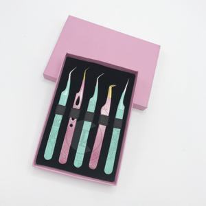 Caja de tarjetas personalizada, pinzas de acero inoxidable sostenibles, Punta puntiaguda, pinzas de Punta dorada, múltiples opciones de recubrimiento en polvo - Product Image 4