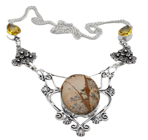 เครื่องประดับทองเหลืองทองแดงแฟชั่นสำหรับผู้หญิงทันสมัยเครื่องประดับกำไลข้อมือคริสตัลพลอยธรรมชาติแบบปรับได้หลากหลายแจสเปอร์ซิทรีน - Product Image 2