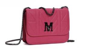 Borsa a Tracolla Trapuntata in PU con Catena e Cinghia Singola, Fodera in Poliestere per Donna - Product Image 5