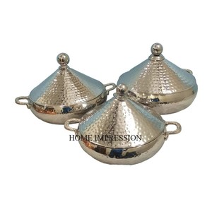 Más vendidos, la mejor calidad, Metal moderno, Color plateado, acabado, textura martillada pulida brillante, cazuelas Ruffoni competitivas - Product Image 2