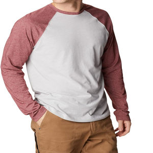 T-shirt à manches longues pour hommes T-shirt décontracté à manches raglan de haute qualité pour hommes - Product Image 4