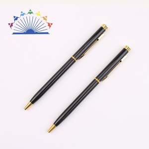 Bolígrafo Metálico Delgado con Logotipo Personalizado, Recarga Parker, Ancho de Escritura de 1.0 mm, Tinta Negra/Azul, Mecanismo Giratorio, Gran Venta - Product Image 1