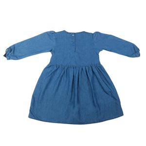 Robe en jean brodée pour filles - Bleu - Product Image 5