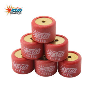 Galets de variateur en laiton haute durabilité SUN Racing fabriqués à Taïwan, rouges, 20x15mm, 11G, pour scooters SKYDRIVE125/CLICK125 I/PCX - Product Image 5