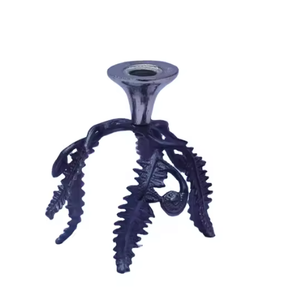 Portavelas de metal sólido de primera calidad, atractivo diseño estructurado para la decoración del hogar, iluminación de centro de mesa de gran venta - Product Image 2