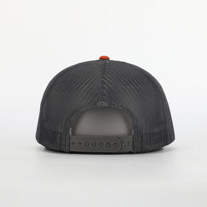 Casquette de baseball à dos en maille personnalisée imperméable à l'eau 5 panneaux plat Bill 100% coton chapeau ajusté de performance hommes chapeau de camionneur léger - Product Image 2