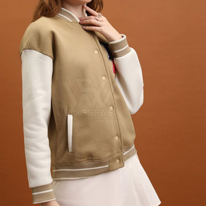 Unique Design <b>Lightweight</b> Winter Wear <b>Women</b> Letterman <b>Jacket</b> Custom Design Covered Button Letterman <b>Jacket</b> - Product Image 2