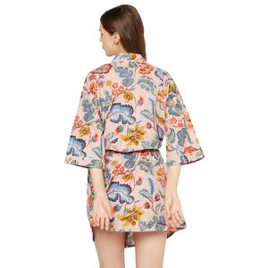 New Traditional 2024 Night Wear <b>Pyjama</b> Set <b>Pyjamas</b> Dress Sleepwear Printed Kimonos - Product Image 3