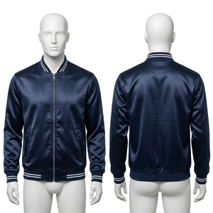 ZAINI <b>Men</b>/Unisex Autumn Varsity <b>Jacket</b> Windproof 420 GSM Wool Blend 320 GSM Faux <b>Leather</b> Sleeves Custom Chenille Stand Collar - Product Image 1