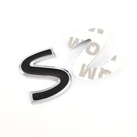 Personalisiertes 3D Metall Auto-Emblem Abzeichen Benutzerdefinierte Buchstaben S Kofferraum-Aufkleber Logo Auto-Emblem