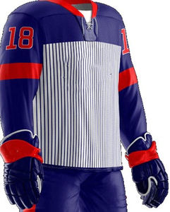 Nouveaux ensembles d'uniformes de hockey sur glace avec nom d'équipe personnalisé, 100% polyester, service OEM, anti-UV et séchage rapide - Product Image 3