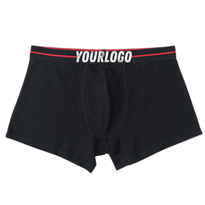 Calzoncillos bóxer antibacterianos transpirables de algodón 100% para hombre, logotipo personalizable, cómodo ajuste en la cintura, Logo-ODM - Product Image 4