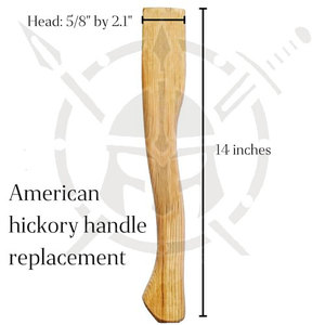 Two Pack Industrial Grade Rose Wood Double Blade <b>Axe</b> <b>Handle</b> Replacement Set for 14 <b>Axe</b> Heads Steel Wedges Outdoor Use 3-Year - Product Image 4