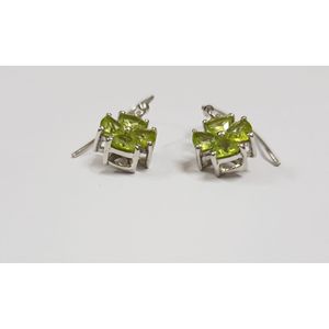 Pendientes de Cristal de Peridoto Natural para Mujer Shah Gems, Plata de Ley 925 - Product Image 4