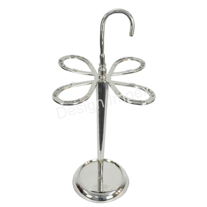 Factory Top Selling Umbrella Stand Aluminum Material Horse <b>Shoe</b> Style Unique Silver Umbrella <b>Holder</b> Stand Home Decorative - Product Image 1