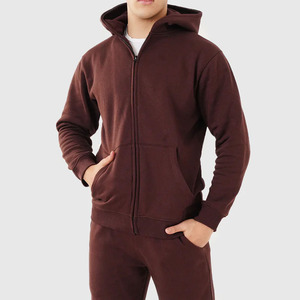 Chándal de entrenamiento de lana para hombre Gym Fitness Tech, traje de jogging con capucha de talla grande para deportes de invierno, conjunto de dos piezas - Product Image 6