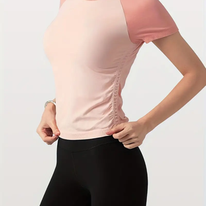 Ropa Streetwear camiseta mujer 2023 nueva llegada rosa en blanco entrenamiento clásico Unisex algodón camiseta Regular Fit camiseta algodón - Product Image 1