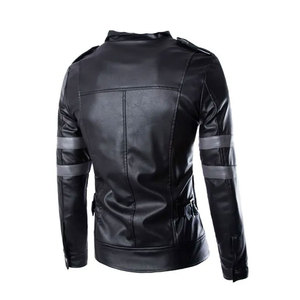 Moda masculina de otoño e invierno: ropa informal guapa, abrigo de personajes del juego, nueva chaqueta de cuero inspirada en la chaqueta Leon - Product Image 2