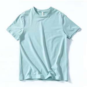 Logo personnalisé imprimé T-shirt surdimensionné épais pour hommes 100% coton biologique de haute qualité Logo uni à motif avant 180 grammes - Product Image 3