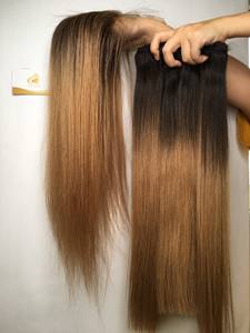 ใหม่2024ผมต่อ100% เหมือนผมมนุษย์ผมต่อจากเวียดนามสีอ่อนสำหรับวิกผมตรงเป้าหมาย - Product Image 4