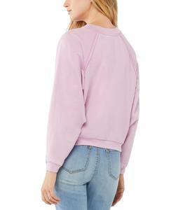 Oversized Custom Eco-Friendly Front Short <b>Top</b> for <b>Women</b> Thick <b>Warm</b> Fleece Sweatshirt Casual Daily Wear with Stylish Letter Print - Product Image 5