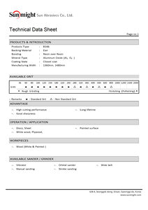 Sun Might Premium 150mm oxyde d'aluminium OEM/ODM disque orbital feuilles abrasives tissu papier support crochet boucle adhésif - Product Image 3