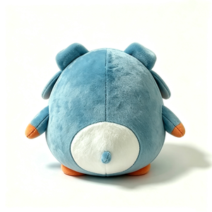 Peluche de cerdo azul personalizado, cerdo superhéroe con máscara, peluche redondo y suave, linda almohada de cerdo de peluche - Product Image 4