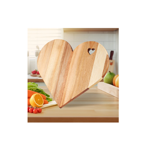 Planches à découper en bois en forme de coeur pour cuisine avec planche à découper à fente alimentaire pour pièce de design sculptée - Product Image 6