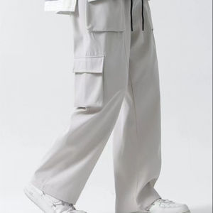 Pantalon personnalisé de haute qualité pour hommes avec cordon de serrage à la taille pantalon cargo respirant et décontracté - Product Image 1