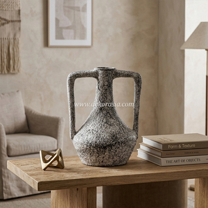 <b>Handmade</b> Rustic Ceramic Vase Collection Decorative <b>Pottery</b> Flower Vase for Home Living Room Decoration - Product Image 3
