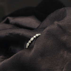 แหวนหมั้นแหวนเพชรสำหรับงานแต่งงานของผู้หญิงได้รับการรับรองจากร้าน IGI โกลด์0.3ct หรูหราทรงกลมสวยงามของขวัญจากห้องปฏิบัติการ - Product Image 1