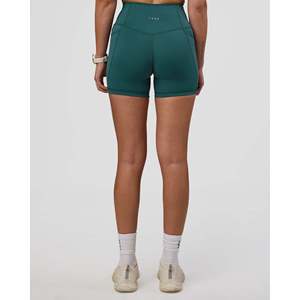 Short Fusion Ultra High-Rise 4 poches pour femme - Vert sarcelle transformateur - Product Image 4