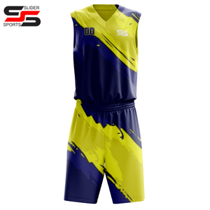 Kit d'uniforme de basket-ball Uniformes de basket-ball sublimés Maillots Shorts Broderie Tackle Twill Uniforme de basket-ball pour hommes - Product Image 5