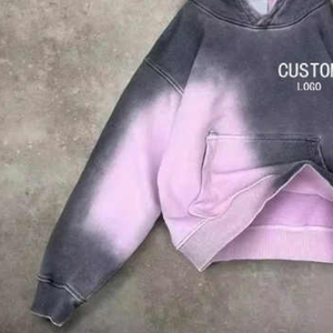 Sweat à capuche polaire pour homme, 100% coton épais, coupe oversize, écologique, respirant, séchage rapide, avec poche, impression numérique, hiver - Product Image 6