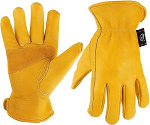 Guantes de piel de oveja para hombre, guantes de conducción de cuero - Product Image 6