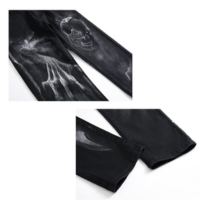 Pantalon en denim à coupe droite classique pour hommes offrant un tissu durable et un look intemporel idéal pour un usage quotidien - Product Image 5