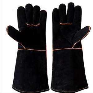 Artículo de nueva tendencia, tasa de fábrica, guantes de trabajo de soldador de etiqueta privada, Material de la mejor calidad, guantes de soldadura de seguridad exigidos por el cliente - Product Image 1