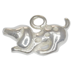 Sterling Silver <b>Dog</b> Charm Sterling Silver Charms For Bracelets Necklaces Wholesale Sterling Silver Supplies - Product Image 1