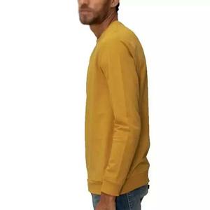 Slim fit streetwear personalizado cuello redondo sudadera hombres de alta calidad 100% algodón color sólido manga larga invierno básicos sudaderas - Product Image 5
