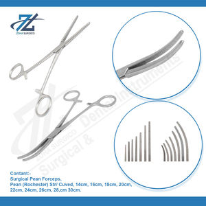 Fórceps para hemostato Rochester Pean, 22,0 cm, recto, curvo, de acero inoxidable, instrumentos quirúrgicos dentales, fabricante de Pakistán - Product Image 3
