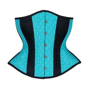 Haut corset en cuir pour femmes Bustier désossé Dos à lacets réglable Parfait pour les soirées Clubwear Night Event ou Costume Fashion - Product Image 1