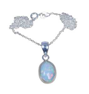 จี้สร้อยคอทำด้วยมือโอปอลสีเงินสเตอร์ลิงสีเงิน925จี้ของขวัญแต่งงานที่สมบูรณ์แบบสำหรับความรักกับเครื่องประดับจี้แสตมป์925 - Product Image 1