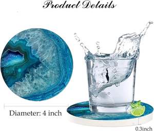 ชุดจานรองแก้วเรซิ่นไม้ 4 ชิ้น ขัดเงา รูปทรงหลากหลาย ดีไซน์ทันสมัย เป็นมิตรกับสิ่งแวดล้อม ปรับแต่งได้ เหมาะสำหรับบาร์ ครัว บ้าน ของขวัญขึ้นบ้านใหม่ วันเกิด - Product Image 3