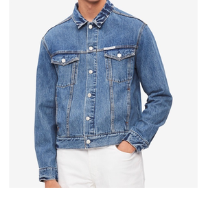 Chaqueta vaquera de alta calidad para hombre con capucha sublimación logotipo personalizado XL recién llegado algodón lavado liso estilo informal temporada de invierno - Product Image 5