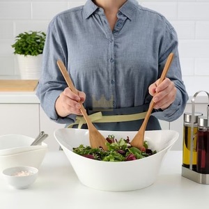 ชุดเซิร์ฟเวอร์สลัด2ชิ้น,ช้อนไม้ไผ่ Eco สำหรับสลัด/ถั่วเมล็ดขายส่ง - Product Image 4