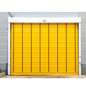 Transport Goods Platform Windproof and Dustproof Safety Electric Fast Stacking Door <strong>PVC</strong> Visible Electric Fast Folding Door - Product Image 6
