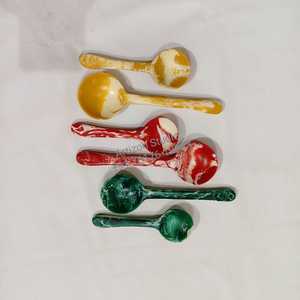 ช้อนตักสลัดและส้อมอาหารทำจากเรซินเป็นมิตรกับสิ่งแวดล้อมใช้ในร้านอาหารและบุฟเฟ่ต์สำหรับใช้ในบ้านโรงแรม - Product Image 6