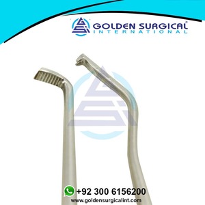 เครื่องถอดครอบฟันสแตนเลสแบบกดปุ่ม 2 หัว สำหรับทันตแพทย์ อุปกรณ์ห้องปฏิบัติการทันตกรรม เครื่องมือทันตกรรม วัสดุควบคุมด้วยมือ - Product Image 2